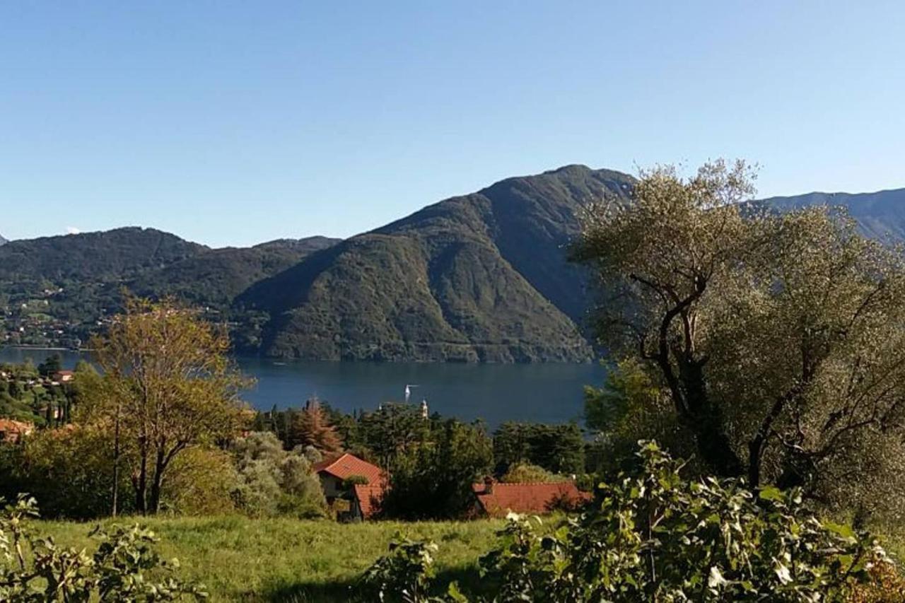 Casa Intignano - Camera Con Bagno E Portico Vista Lago 特雷梅佐 外观 照片